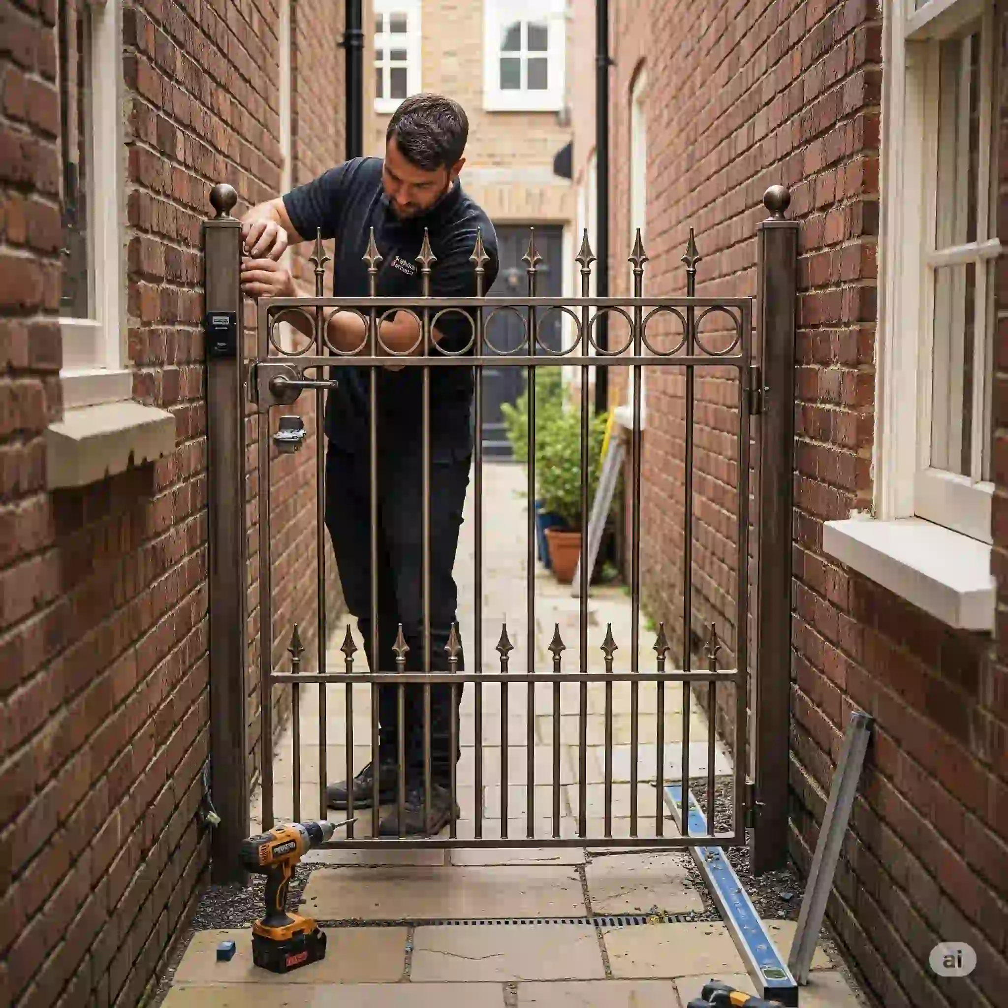 A high-quality bespoke metal gate in Chatham
